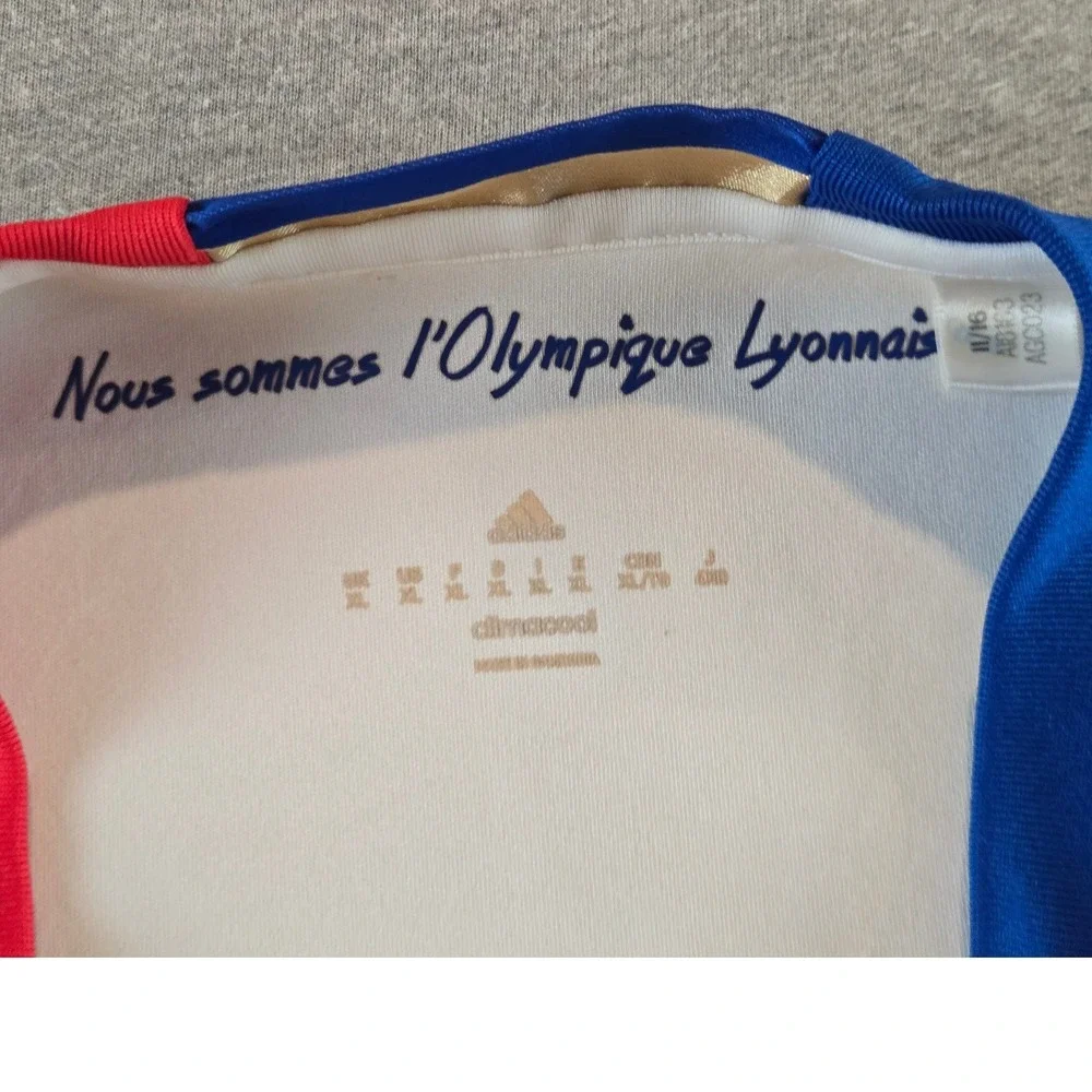 Adidas Olympique Lyon Jersey Mens XL White 2016-17‎ Home Soccer Kit AI8163